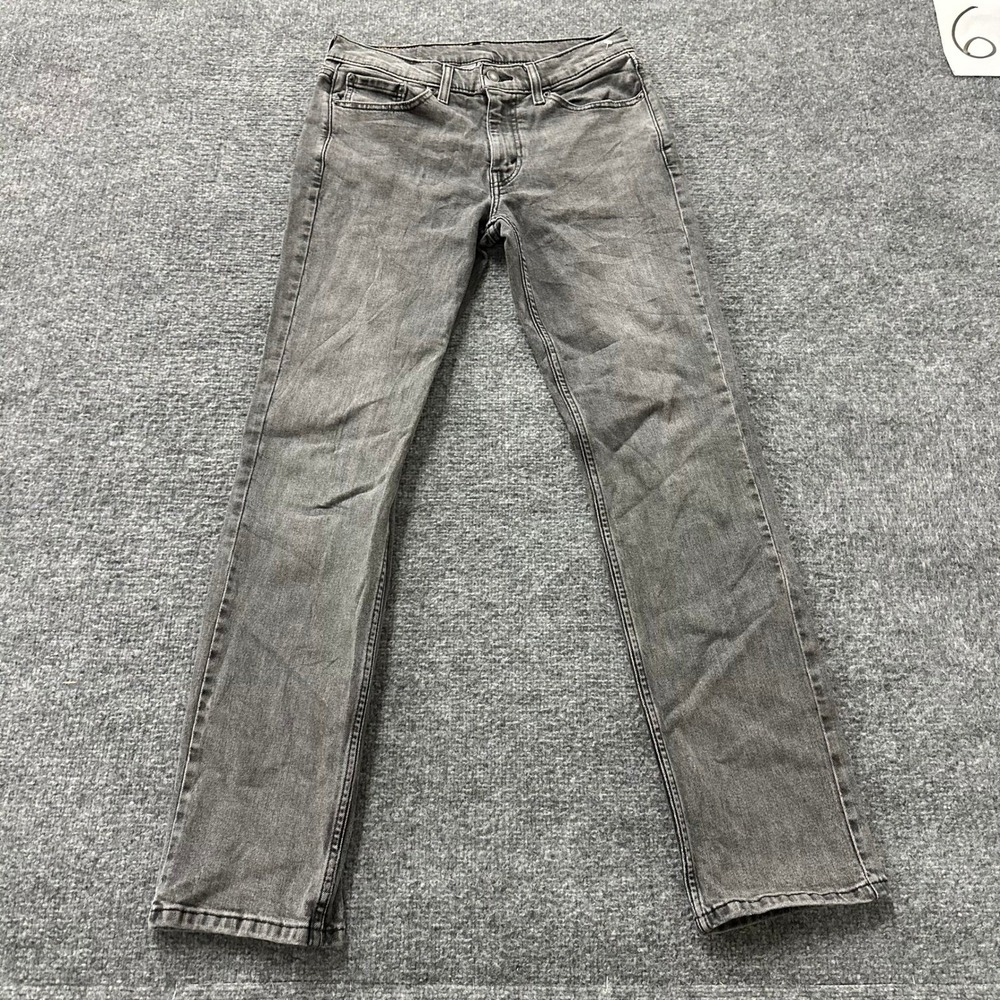Levi's Jeans Mens Size 30x32 Gray 514 Straight Fit Faded Denim Casual Pants